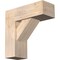 Ekena Millwork Traditional Craftsman Smooth Bracket w/ Offset Brace, Douglas Fir, 7 1/2"W x 20"D x 20"H BKT0806X20X20TRA04SDF - alternate 1
